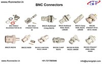 BNC female bulkhead crimp connector for LMR 100 cable