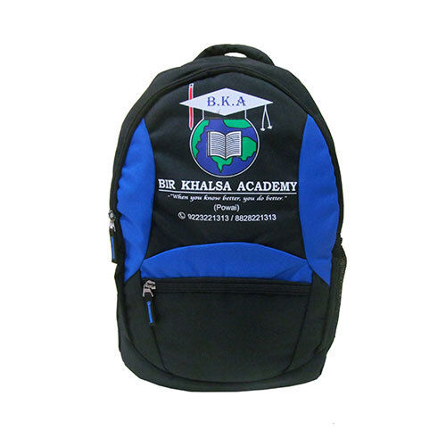 Black/Blue Laptop School Bag