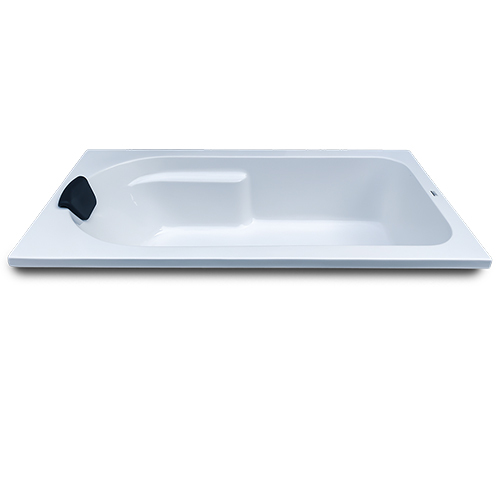 White Fixed Bath Tub
