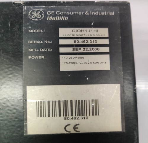 GE MULTILIN CIOH1J1HI REMOTE DIGITAL I/O MODULE