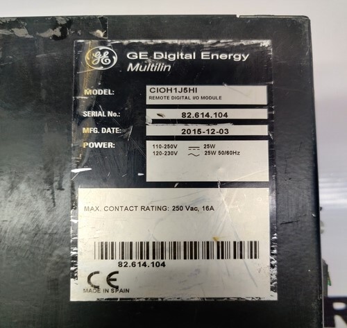 GE MULTILIN CIOH1J5HI REMOTE DIGITAL I/O MODULE