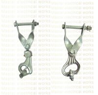 Single Bolt Hardware Fittings - Aluminium Material, Silver Color | Electrical Application