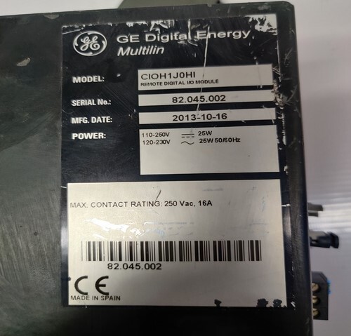 GE MULTILIN CIOH1J0HI REMOTE DIGITAL I/O MODULE