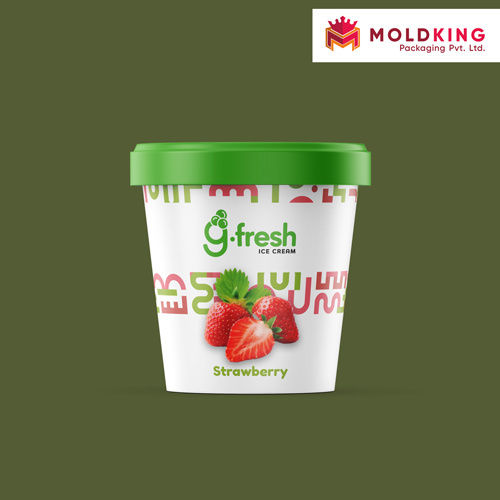 Strawberry Ice Cream Cup Iml Container