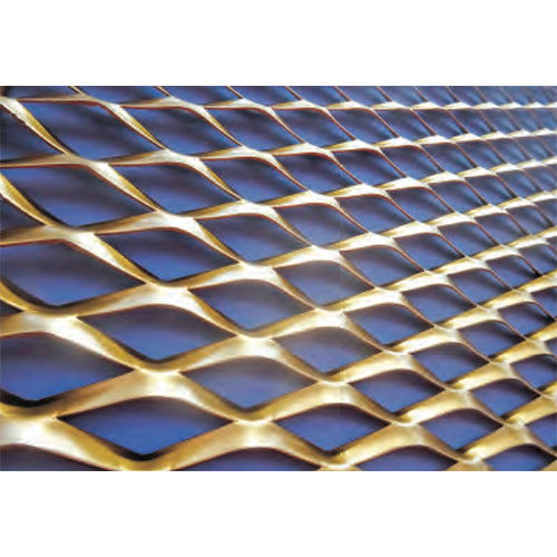 Golden Expanded Metal Wire Mesh