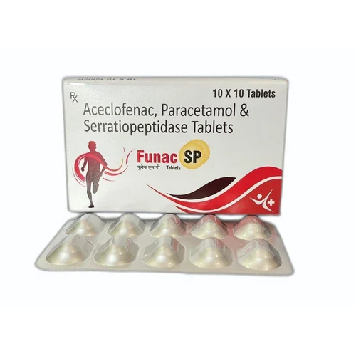 Aceclofenac Paracetamol And Serratiopeptidase Tablets