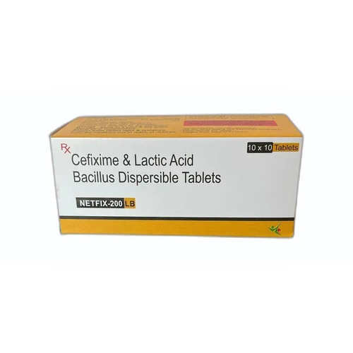 Cefixime And Lactic Acid Bacillus Dispersible Tablets