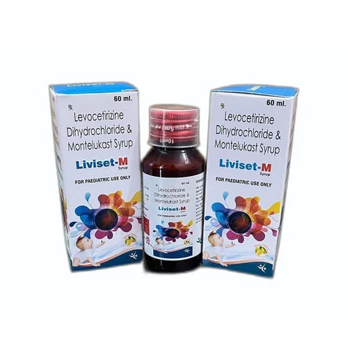 60Ml Levocetrizine Dihydrochloride And Montelukast Syrup General Medicines