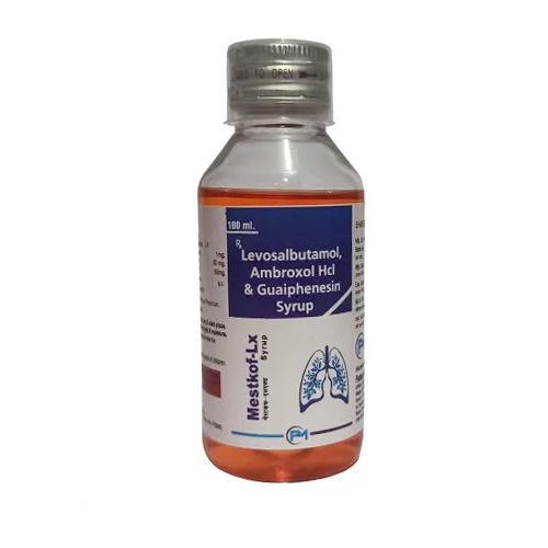 100ml Levosalbutamol Ambroxol HCL And Guaiphenesin Syrup