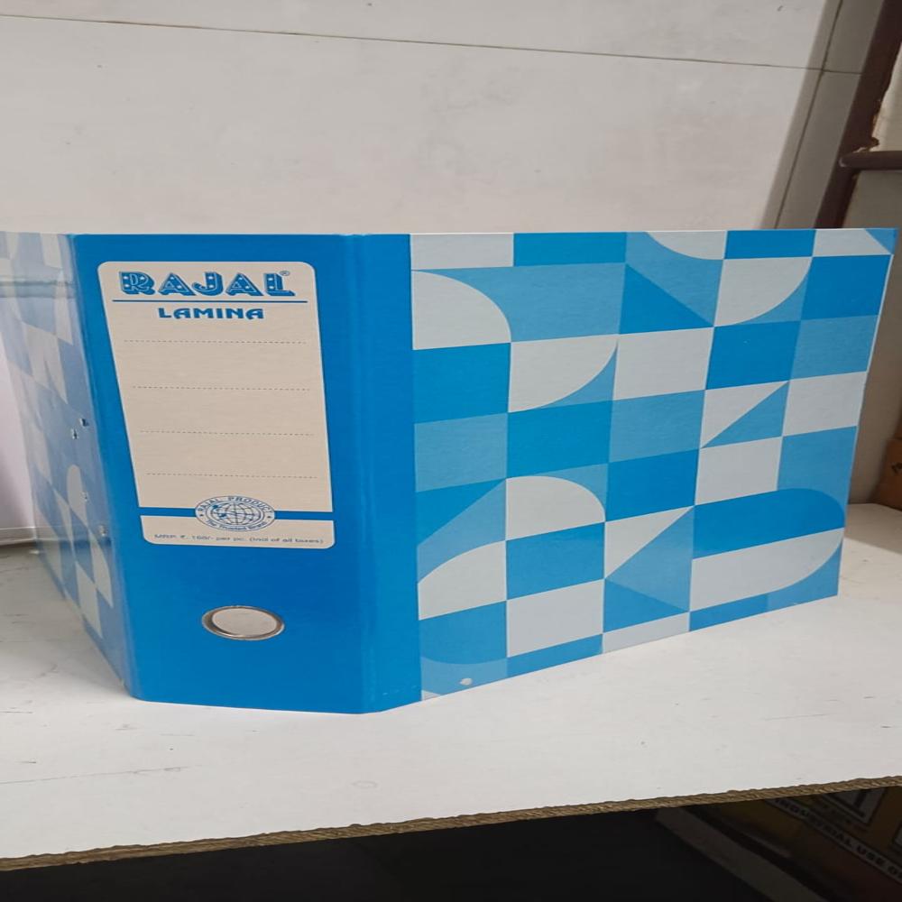 Box File - Plastic A4 Size, Light Blue Color | Press-button Fastener, Document Storage For Approx. 500 Sheets, 0.5kg Weight