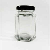 100ml Hexagonal Jar - Color: Transparent