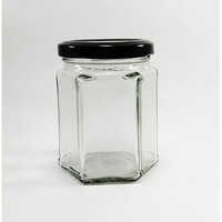 200ml Hexagonal Jar - Color: Transparent