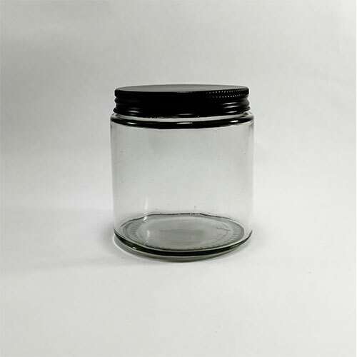 250ml manson screw jar with black cap