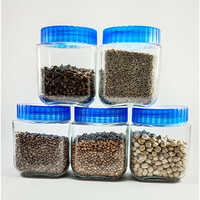 500gm Glass Square Jar - Color: Transparent