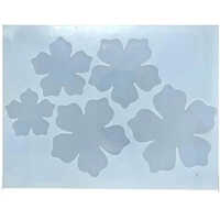3d Flower Silicone Mold - 5 Cavities, Transparent Design For Resin Art