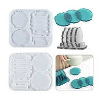 Silicone Coaster Mold - Customizable Silicone Mould For Resin Art, Multicolor Options Available, Various Sizes Offered