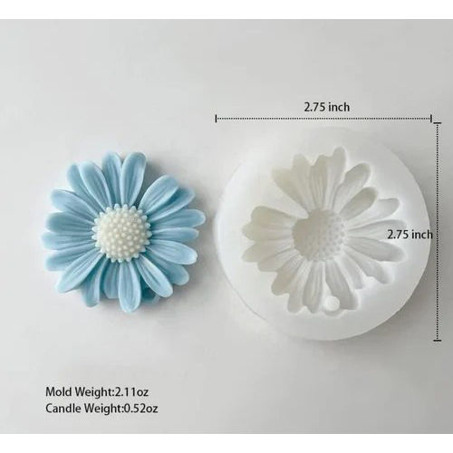Floating daisy candle mold