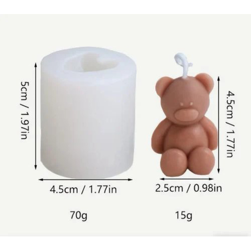 Teddybear Candle Mould