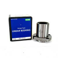 Misumi Pilot Flanged Type Linear Bushing - Stainless Steel, 61 Millimeter Length, Silver Color | Designed For Industrial Use, Various Sizes Available