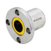 Round Flanged Type Linear Bushing - Stainless Steel, Different Size, Silver Finish | Industrial Usage, Durable Performance