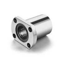 Thk Oval Flange Linear Bushing - Stainless Steel, Different Sizes, Silver Color | Durable, Corrosion-resistant, Smooth Linear Motion