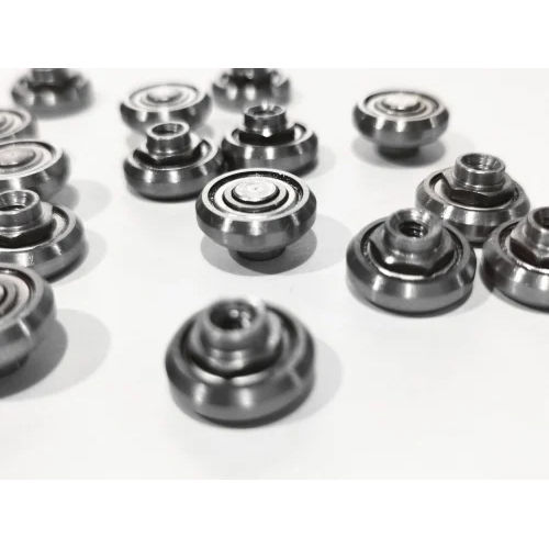 Silver Track Roller Bearings With Crowned Profile