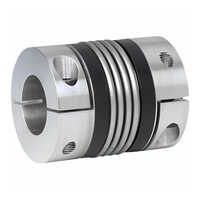 Flexible Shaft Couplings - High-quality Steel , Round Shape In Silver For Versatile Industrial Applications With Multiple Size Options