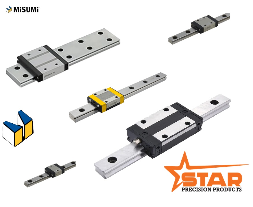 Misumi Linear Guides - Stainless Steel, Various Sizes Available, Silver Finish | Ideal for Industrial Applications and Precision Motion Control