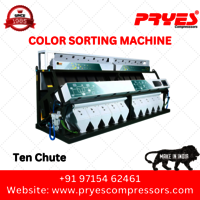 Rice Color Sorting Machine - 10 Chute Accuracy: 99 %