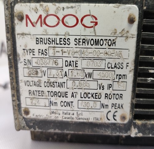 MOOG FAS T-1-V8-045-00-00-AE SERVO MOTOR