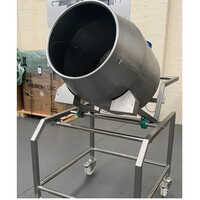 Stainless Steel Drum Blender - 500-1000 Liter Capacity, Semi-automatic Design, Gray Color, 1-year Warranty