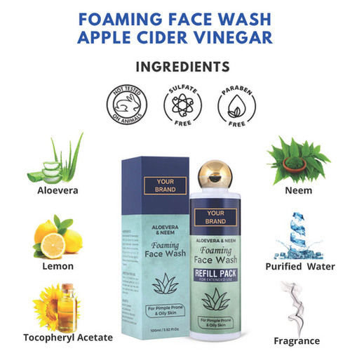 Aloevera And Neem Foaming Face Wash Refill Pack Ingredients: Herbal