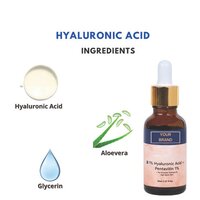 Hyaluronic Acid Face Serum - Liquid, 1% Hyaluronic Acid, 1% Pentavitin, Aloe Vera Extract | Intense Hydration, Plump Skin, Non-greasy Formula