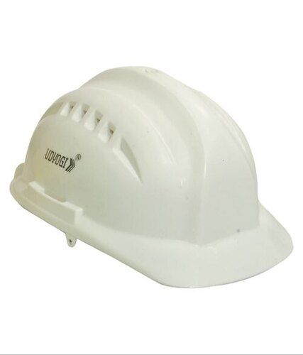 Safety Helmet - Plastic Material | Unisex Design, Adjustable Chin Strap, Non-Contact Sweatband, Enhanced Impact and Crack Resistance