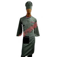 Catering Waiter Uniforms - Cotton Fabric, Custom Sizes , Unisex Design with Multiple Pockets in Various Colors