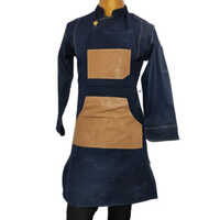 Leather Apron For Bartender - Cotton Fabric, Customized Size , Durable Design With Adjustable Straps And Spacious Pockets In Various Colors