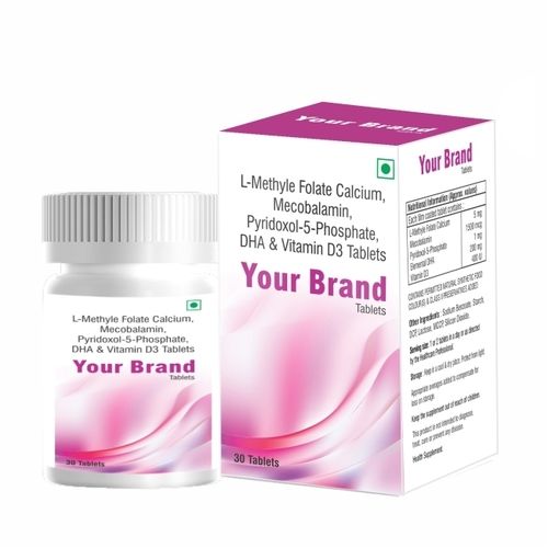 L-Methyle Folate Calcium With DHA And Vitamin D3 Tablet