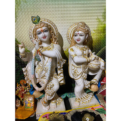 Shri Radha Krishna Marble Murti Statue