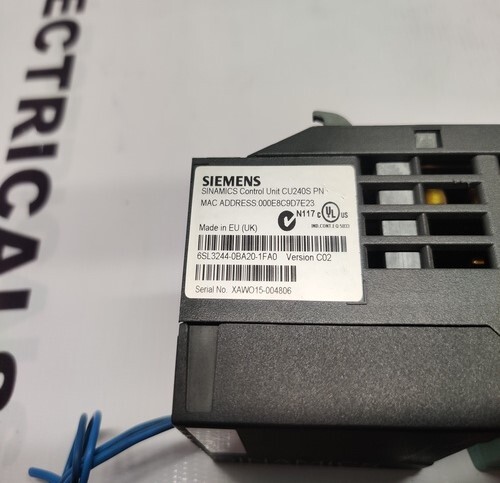SIEMENS 6SL3244-0BA20-1FA0 SINAMICS CONTROL UNIT