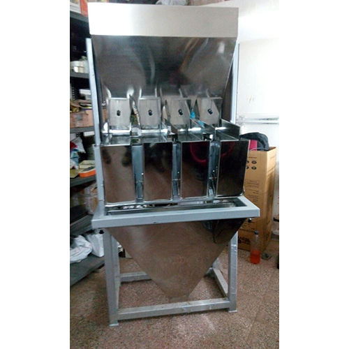 Silver Automatic Weighing Machine - 4 Head