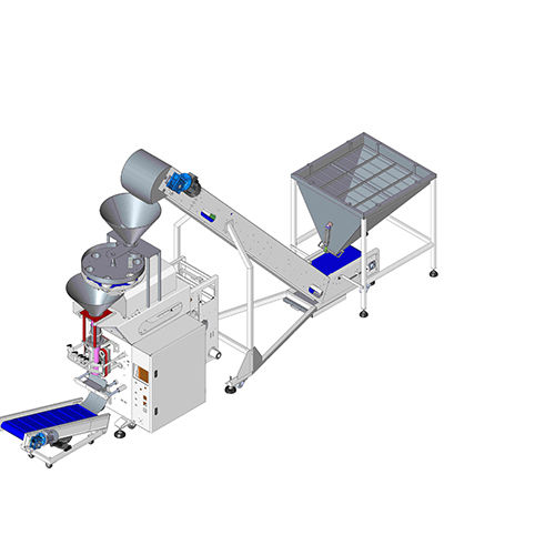 Grey Pneumatic Machine - Collar Type With Screw Feeder