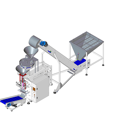 Pneumatic Machine - Collar type with screw feeder