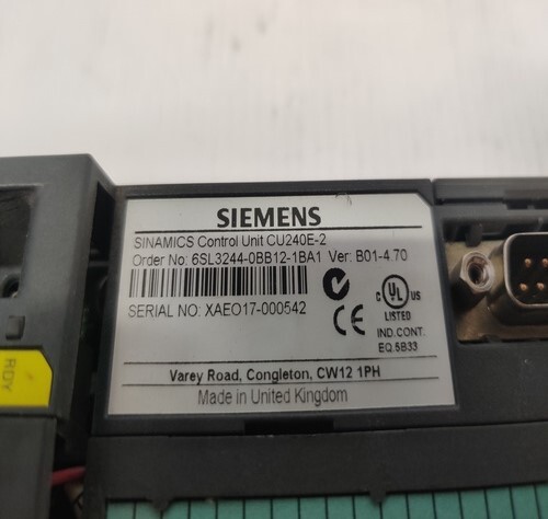 SIEMENS 6SL3244-0BB12-1BA1 SINAMICS CONTROL UNIT