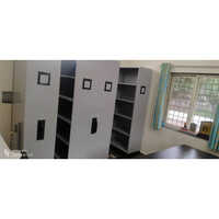 Mild Steel Mobile Storage System - 7ft Height, White Finish | Customized 1bay-5bay, Ideal for Corporate, Hospitals, Education and Government Storage