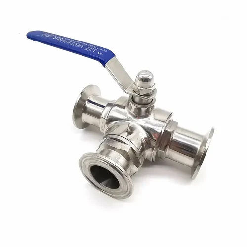 3 Way Stainless Steel Tri Clover End Ball Valve