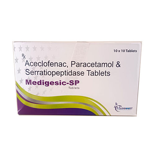 Aceclofenac Paracetamol and Serratiopeptidase Tablet