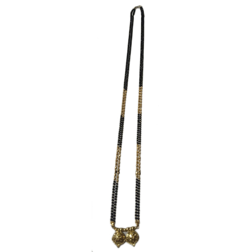 Black And Gold Bead Mangalsutra
