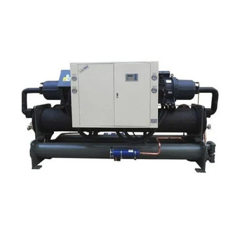 White And Black Water Cooler Chiller With Screw Compressor