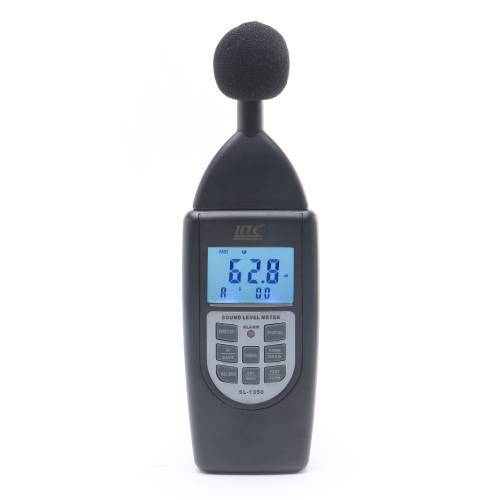 Sound Level Meter - DC Output 01.3V 10mV/dB , 94dB Full Calibration at 1KHz, Optional RS-232 Communication, Slow/Fast Response, Alarm Volume 30-130dB, Current & Equivalent Sound Pressure Level Measurements, LED Relay Output