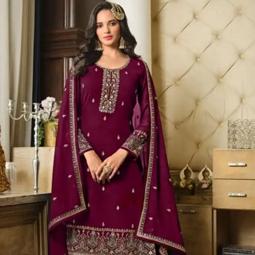 Ladies Embroidery Sharara Suit